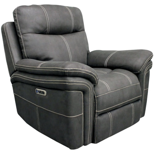 Casual Power Recliner with Power Headrest (Set of 2)