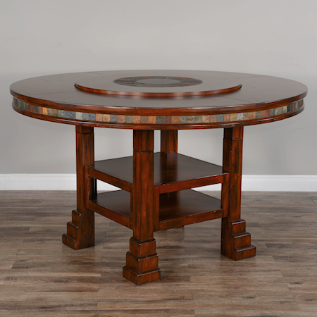 60&quot; Round Table w/ Lazy Susan