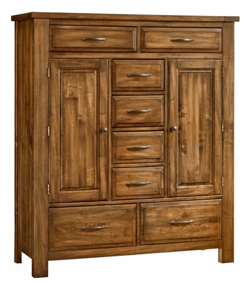 Rustic Farmhouse 8-Drawer Chest with English Dovetail Construction