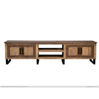 Olivo Rustic Two-Tone 4-Door 93" TV Stand 