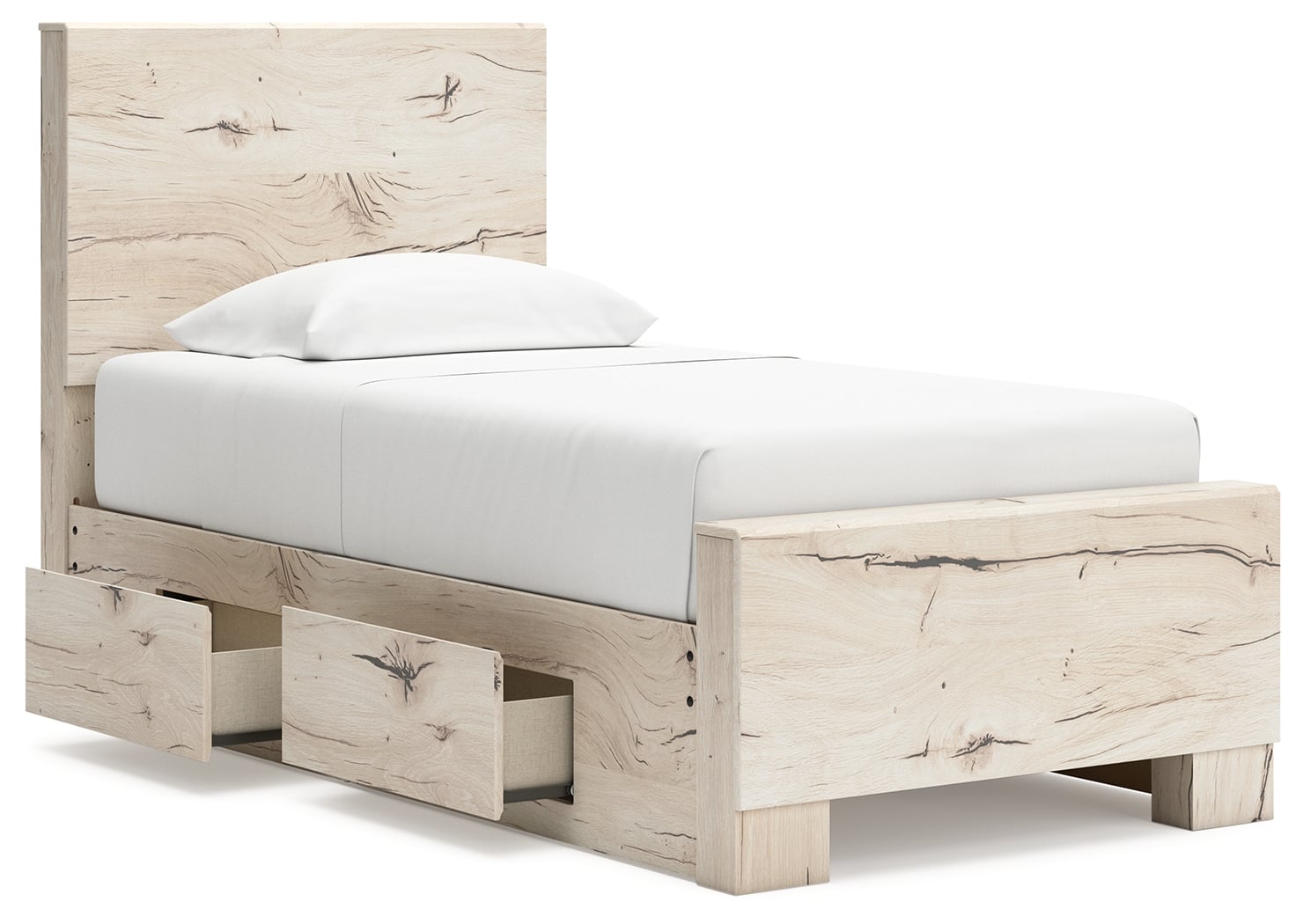 Twin Panel Bed With Storage
