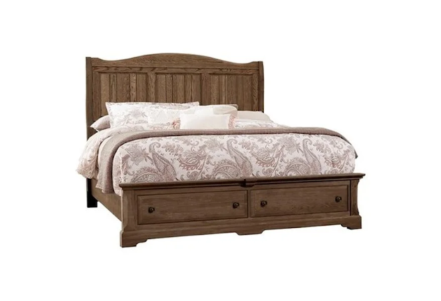 Heritage Queen Panel Bed with Storage by Artisan & Post at Zak's Home