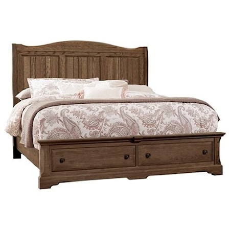 Queen Panel Storage Bed