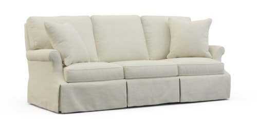 Traditional Sofa with Rolled Arms