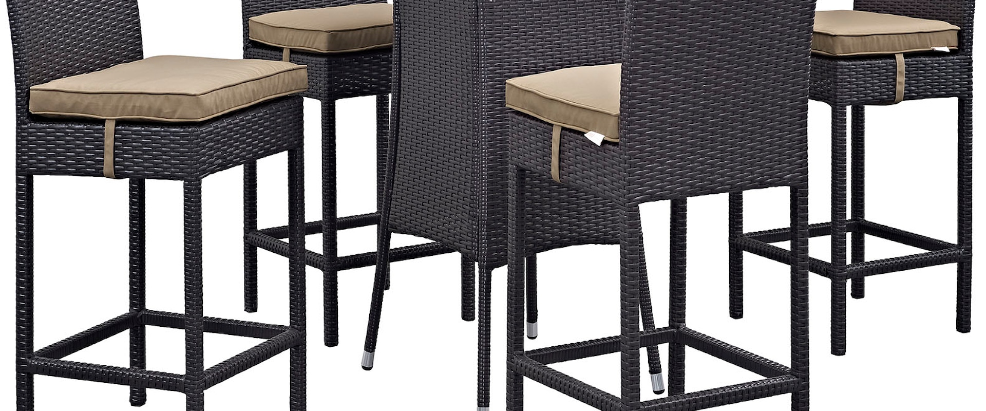 5 Piece Outdoor Patio Pub Set