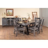 Rustic 8-Piece Dining Set