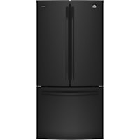 Profile 24.5 Cu. Ft. Energy Star French Door Refrigerator with Factory Installed Icemaker Black - PNE25NGLKBB