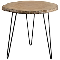 Runay Wood Slab Side Table