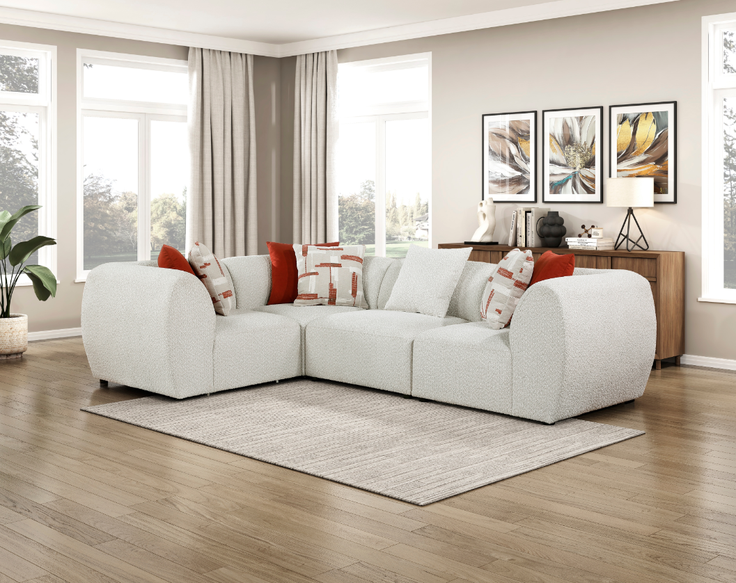 Homelegance Franz Sofa with Throw Pillows