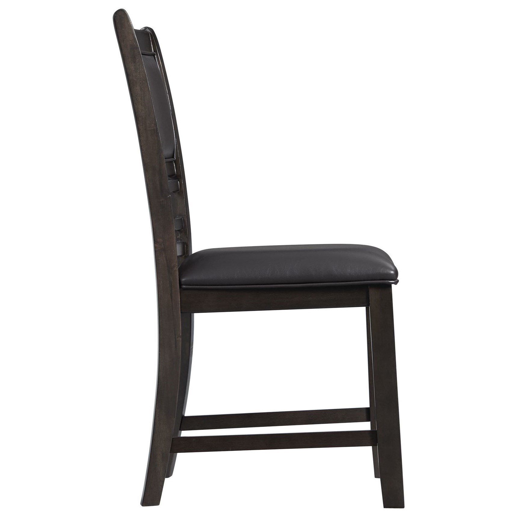 Elements International Amherst Standard Height Faux Leather Side Chair