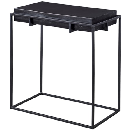 Telone Modern Black Side Table