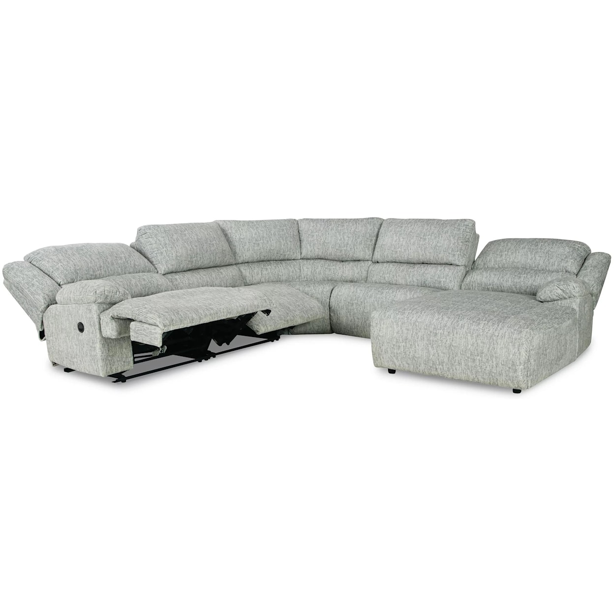 Signature Design by Ashley Furniture McClelland 5-Piece Reclining Sectional with Chaise