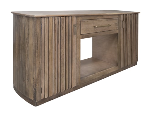 Contemporary TV Console with Magnetic Door Catches