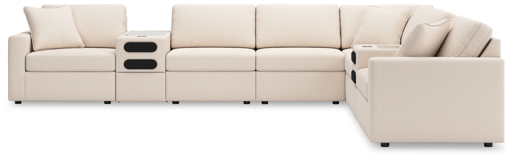 Signature Design by Ashley Modmax 8-Piece Sectional With Audio Consoles