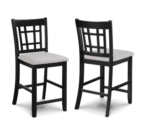 Hartwell Farmhouse Counter Height Dining Chair - Light Grey