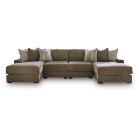4-Piece Double Chaise Sectional
