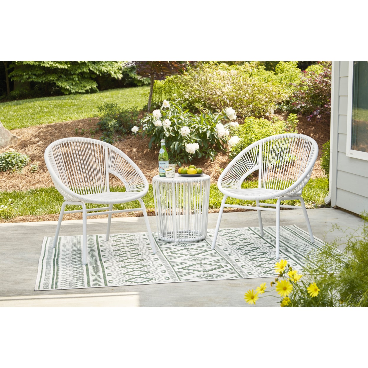 Ashley Signature Design Mandarin Cape Outdoor Table and Chairs (Set of 3)