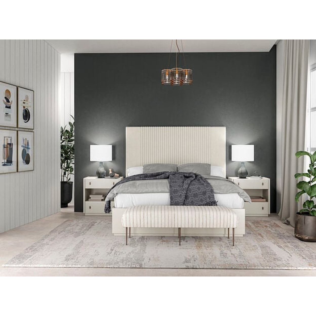 A.R.T. Furniture Inc Blanc 4-Piece King Bedroom Set