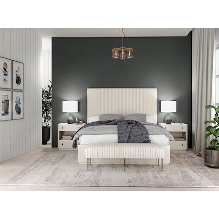 4-Piece Contemporary King Bedroom Set