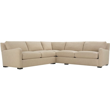 Contemporary 2-Piece Sectional Sofa