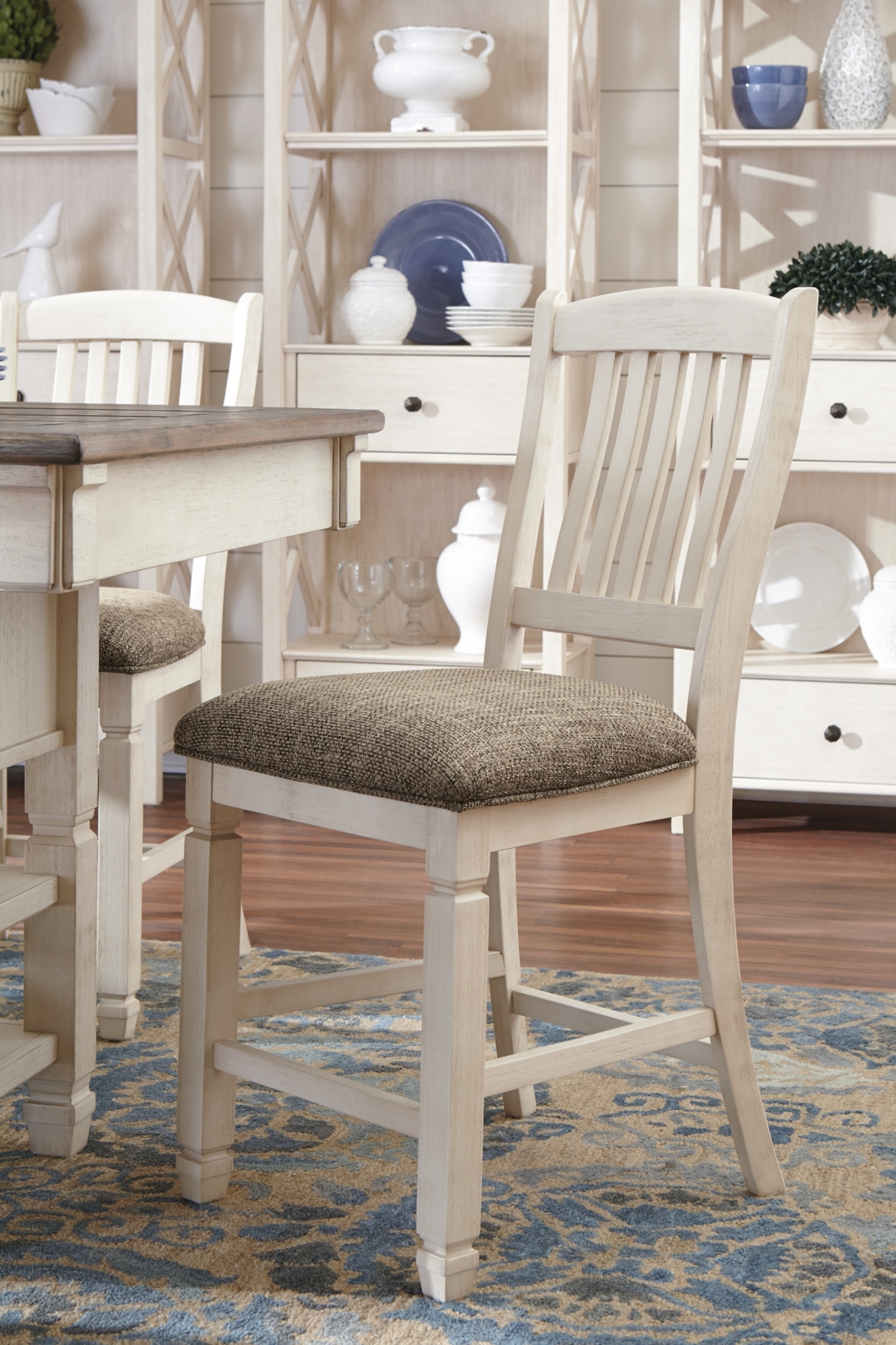 Signature Design by Ashley Bolanburg Upholstered Barstool