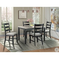 MARTIN GREY 5 PC DINING SET |