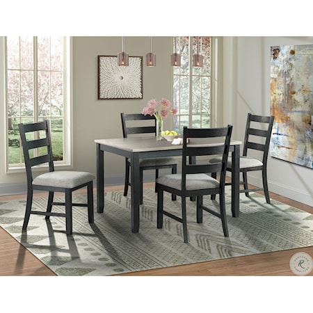 MARTIN GREY 5 PC DINING SET |