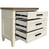 PH Americana Modern 3-Drawer Nightstand