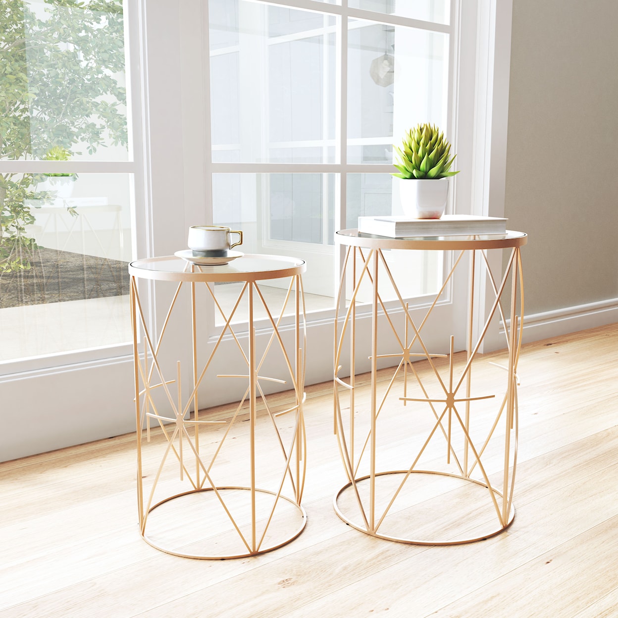 Zuo Hadrian Side Table Set