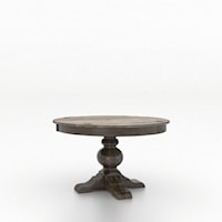 Farmhouse Customizable 48" Round Wood Solid Top Table