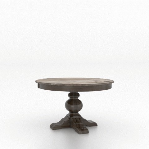 Farmhouse Customizable 48" Round Wood Solid Top Table