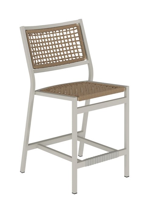 Cabana Club Armless Bar Stool with Rope Seat