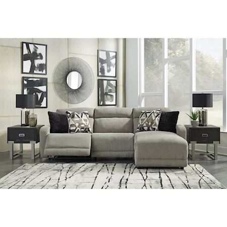 3-Piece Power Recl Sectional with Chaise