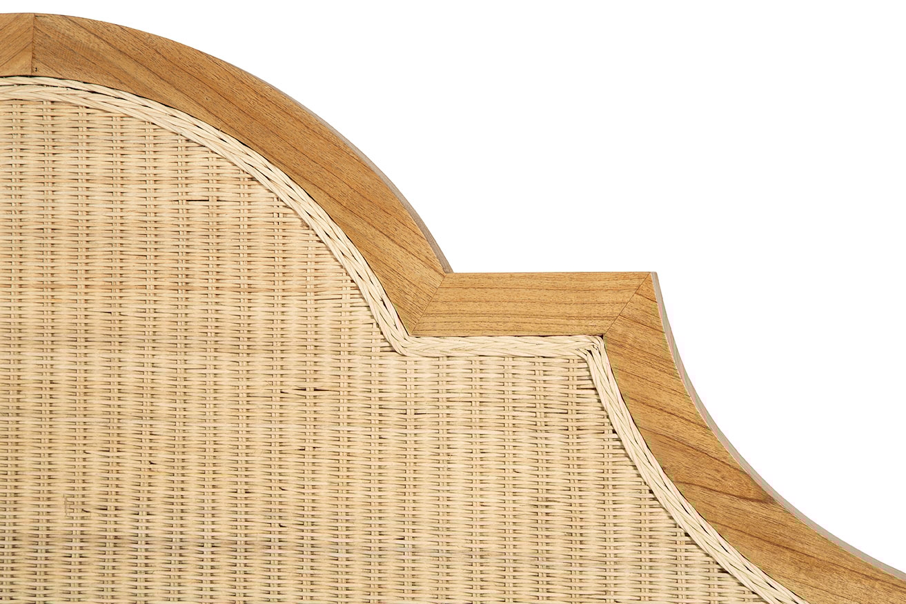 Furniture Classics Furniture Classics King Bed with Woven Rattan