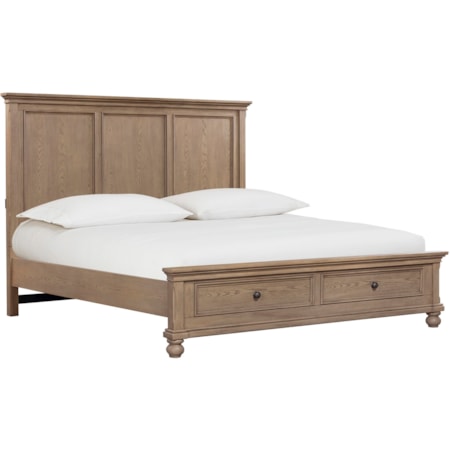 Queen Storage Panel Bed