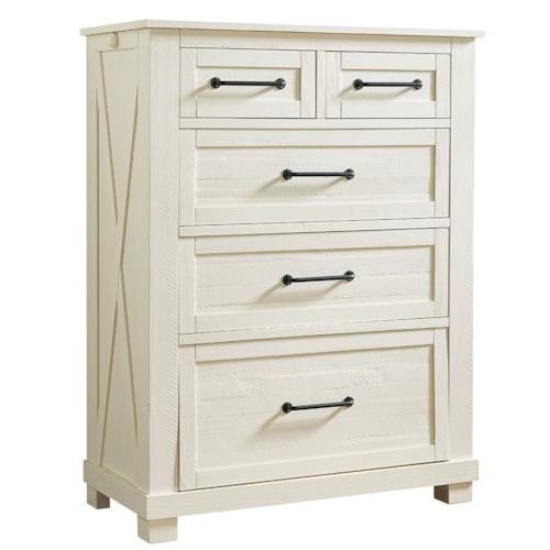 5-Drawer Bedroom Chest with Valet Pull