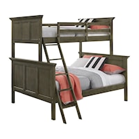 Transitional Twin Over Full Bunk Bed