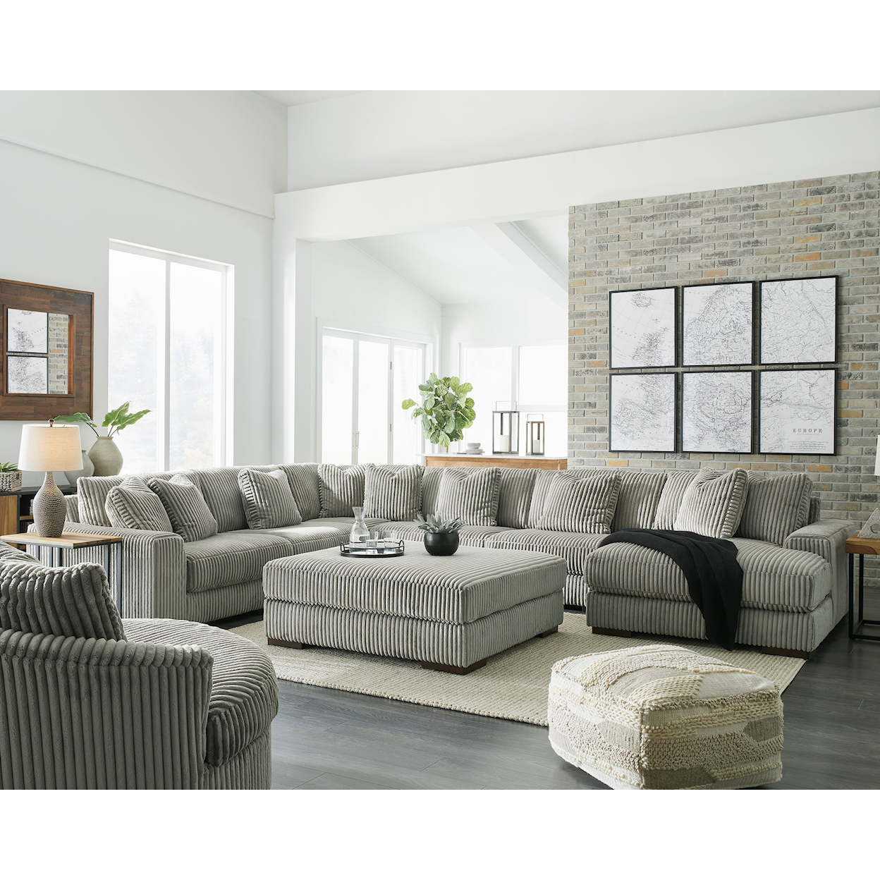 StyleLine Lindyn 6-Piece Sectional Sofa