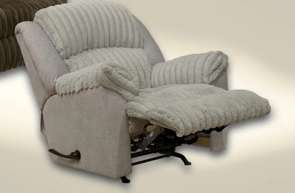 Catnapper Shaggy 27202-1847-18 Casual Rocker Recliner with Pillow Arms ...