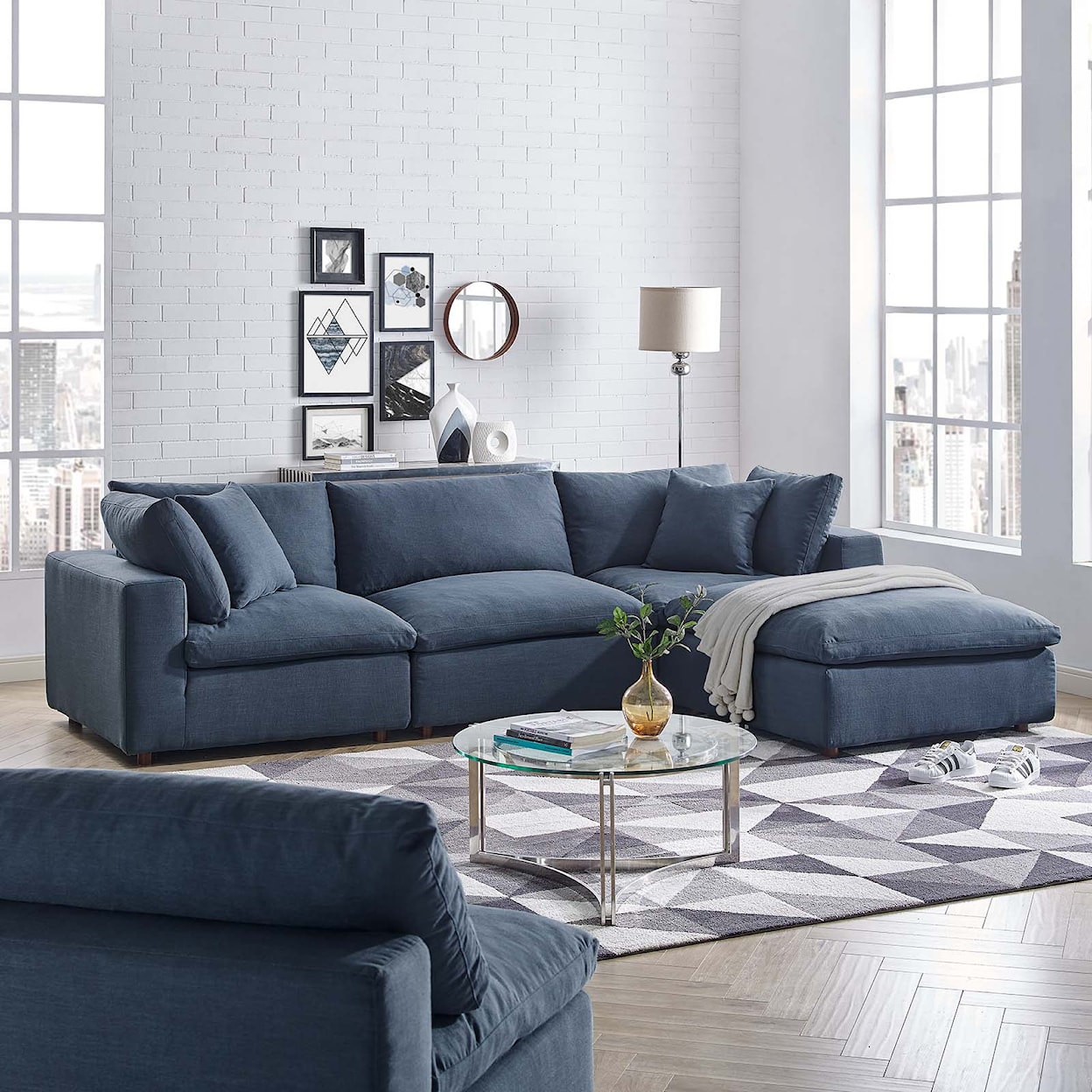 Modway Commix 4 Piece Sectional Sofa Set