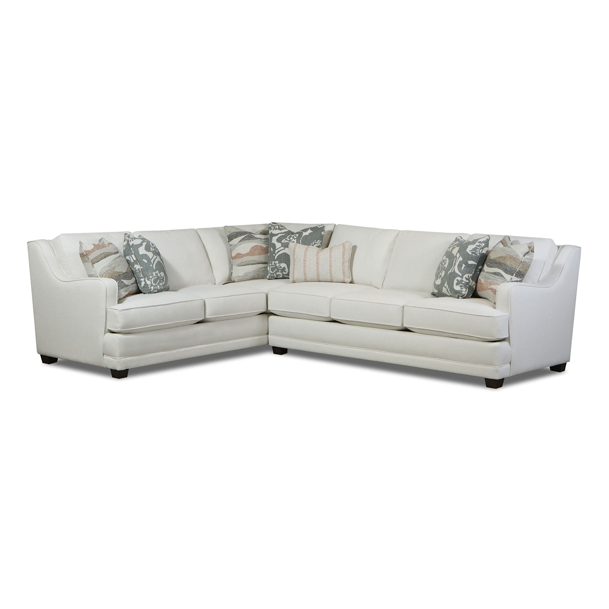 Fusion Furniture 7000 MISSIONARY SALT 2-Piece Sectional