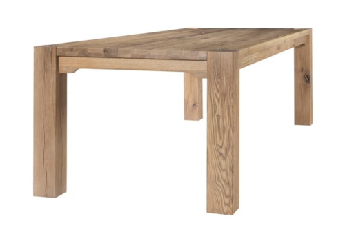 Casual Farmhouse 100" Rectangular Dining Table with Sealed Top