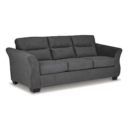 Contemporary Queen Sofa Sleeper with Flare Tapered Arms