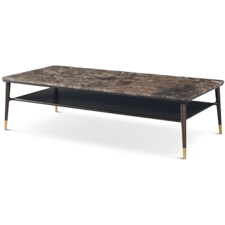 Stratton Street Rec. Marble-Top Coffee Table