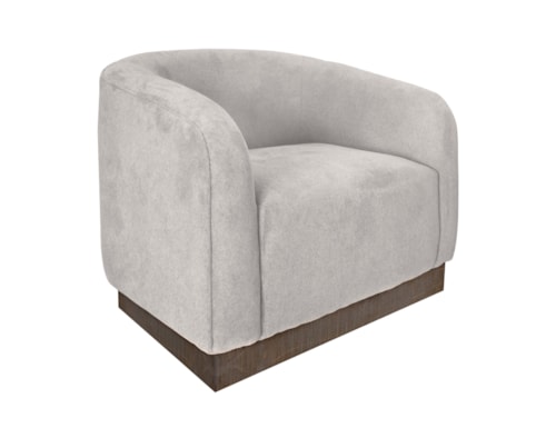 Contemporary Armchair with Accent Pillow