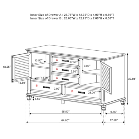 5-drawer Dresser