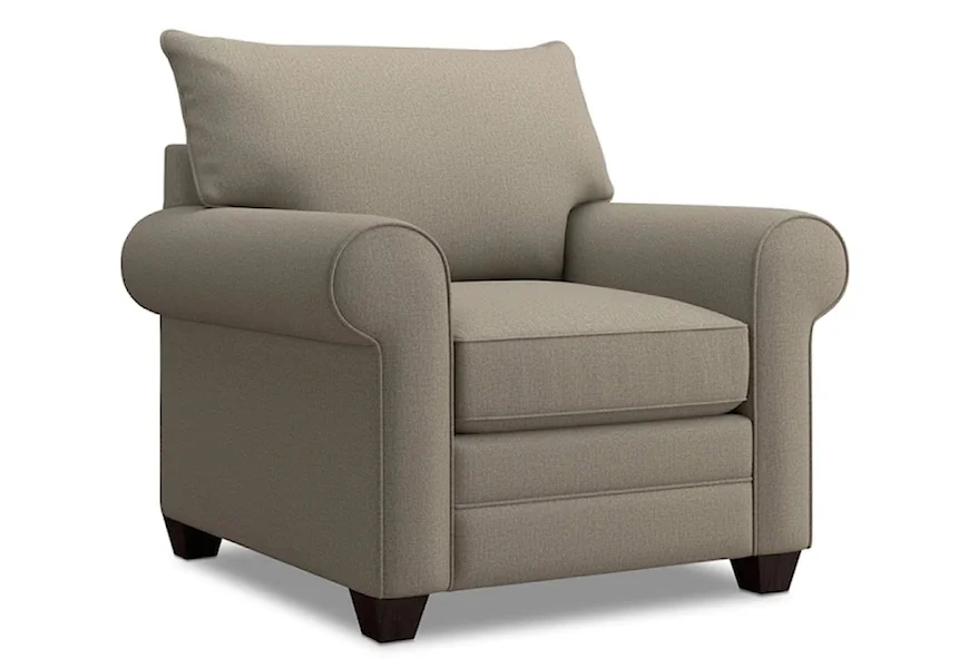 Alexander Rolled Arm Chair  by Bassett at VanDrie Home Furnishings