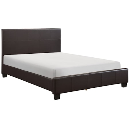 Contemporary King Platform with Upholstered Head & Footboard