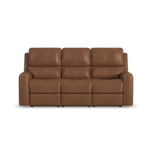 Power Reclining Sofa with Power Headrests & Lumbar