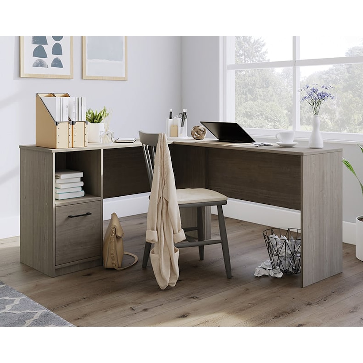 Sauder Beginnings L-Shaped Home Office Desk